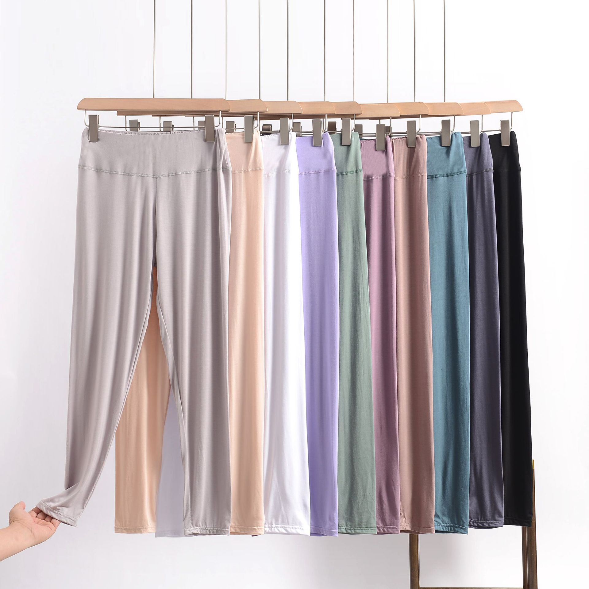 Yoga Fitness Plus - Plus size verão modal leggings de