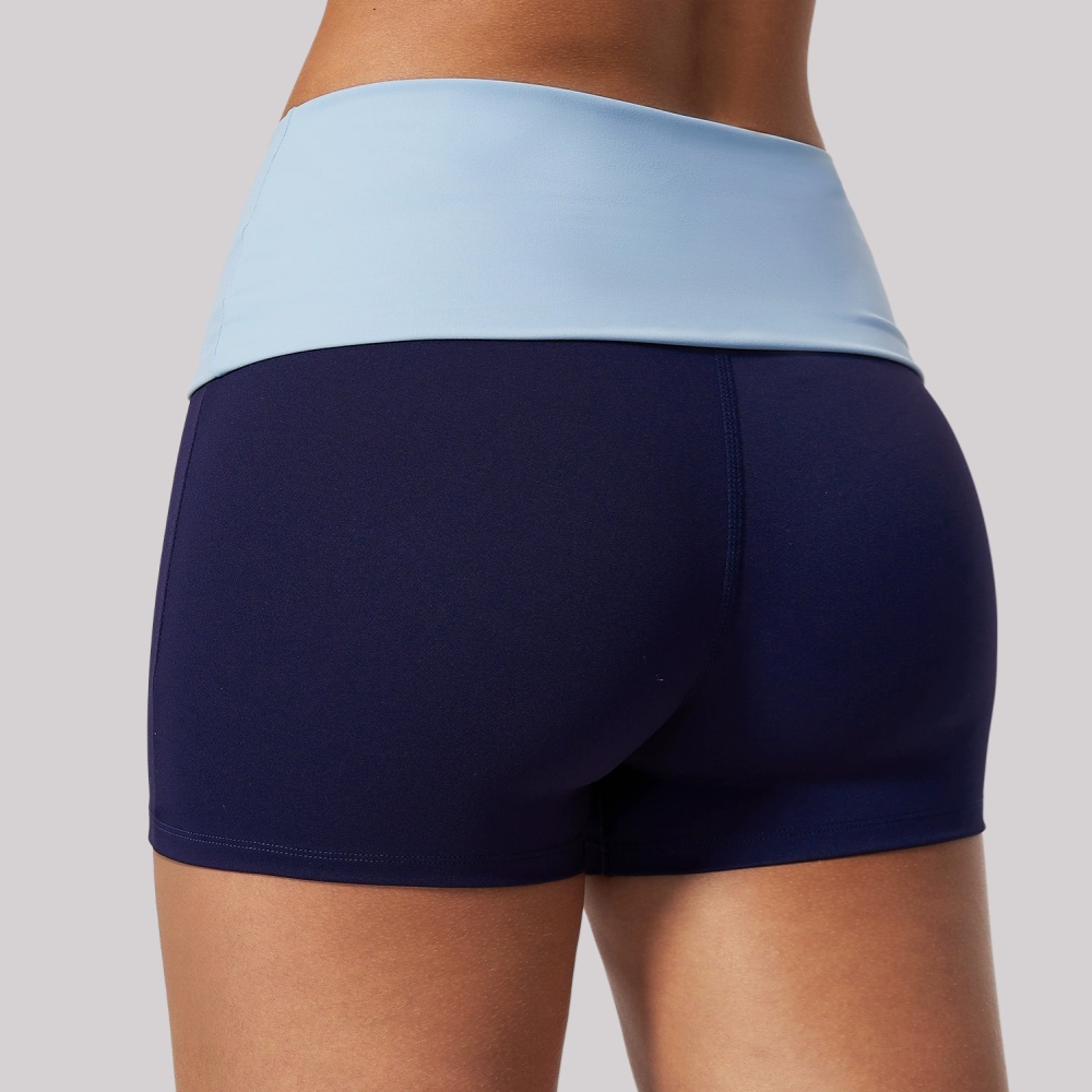 J-Yoga Fitness - Shorts de Yoga Femininos com Cintura