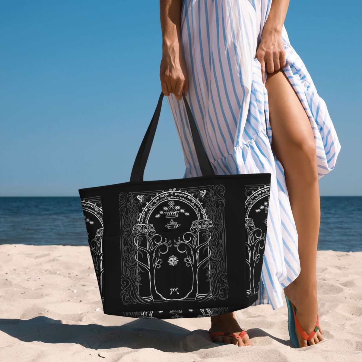 J-Yoga Fitness - Bolsa de praia estilo J.R.R.Tolkien Mountain