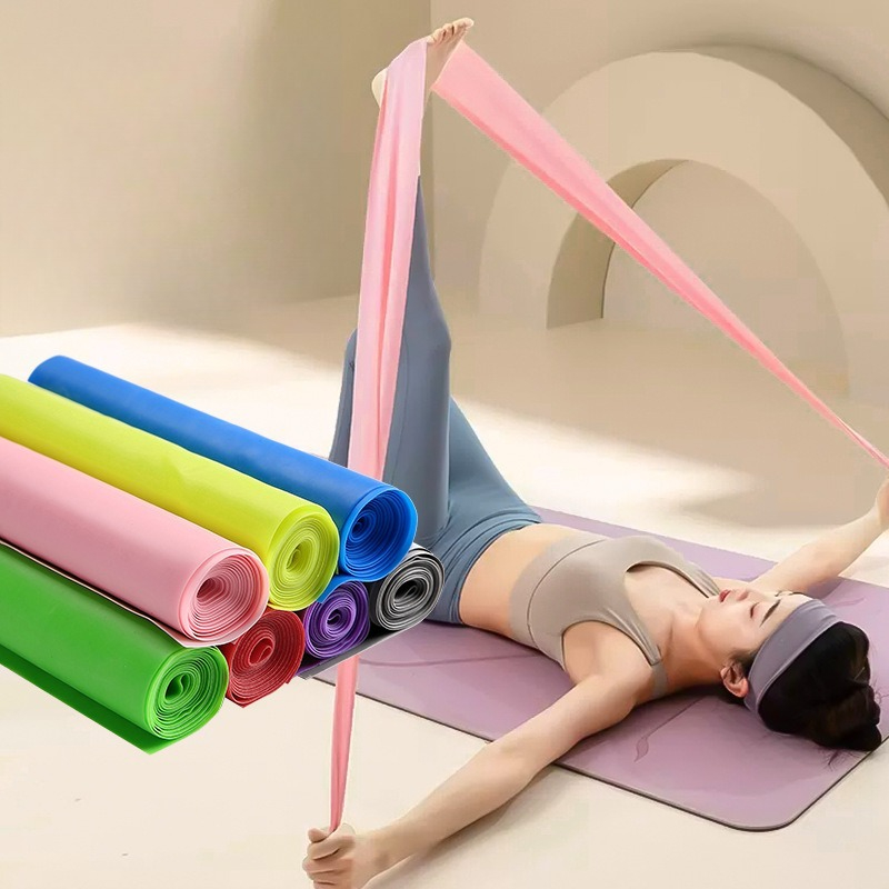 Yoga Fitness Health - Faixas Elásticas Antiderrapantes de Látex Premium