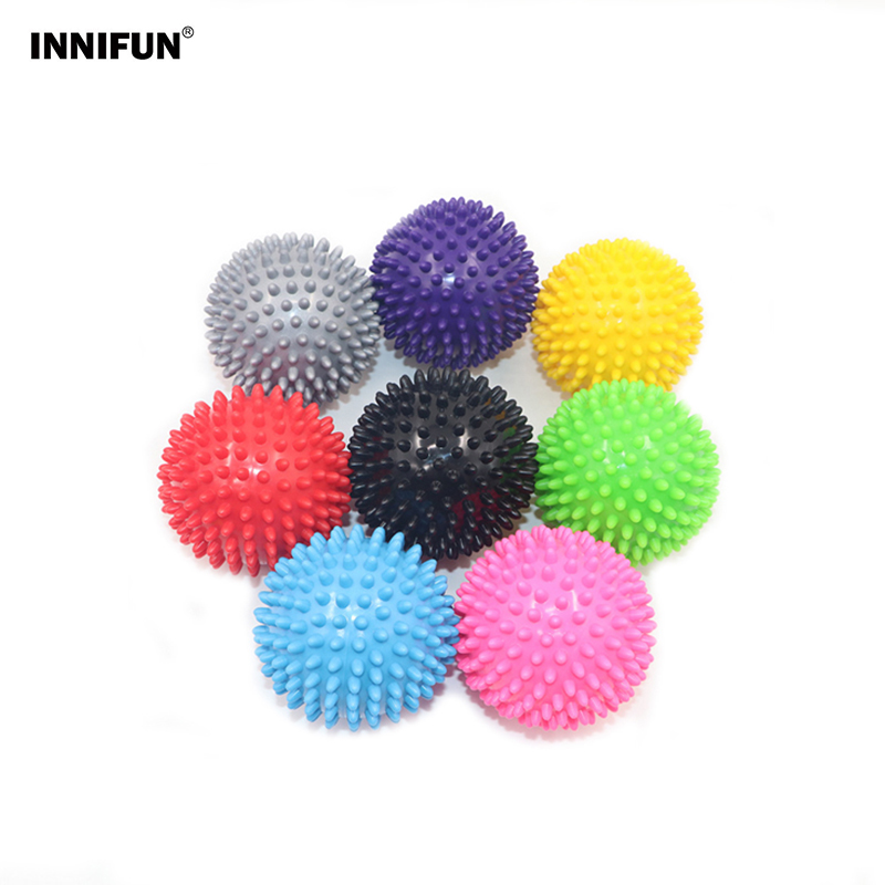 Yoga Fitness Health - Bola de massagem espinhosa de 7cm,