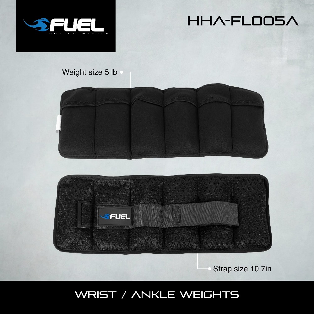 Ankle Weights - Pesos Ajustáveis Unissex para Punho/Tornozelo Fuel