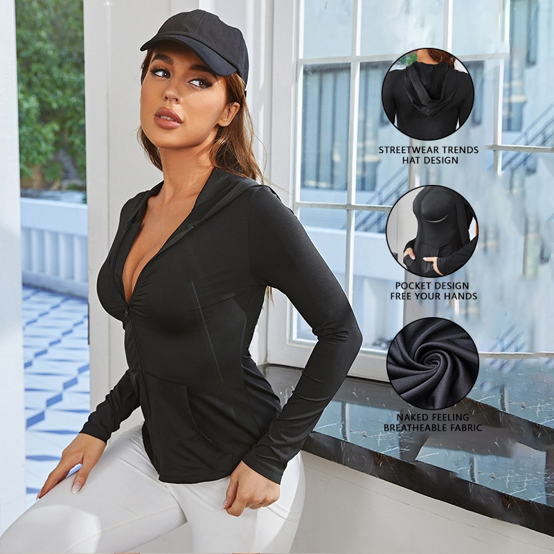 Casaco feminino preto justo, r - Yoga & Fitness Classes By Niharika Zirakpur Reviews avaliação e preço