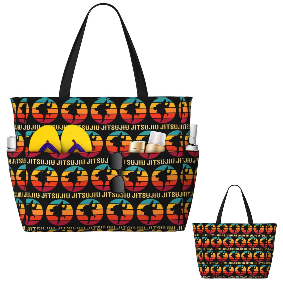 Bolsa de praia com design de p - Yoga Fitness Jiu Jitsu avaliação e preço