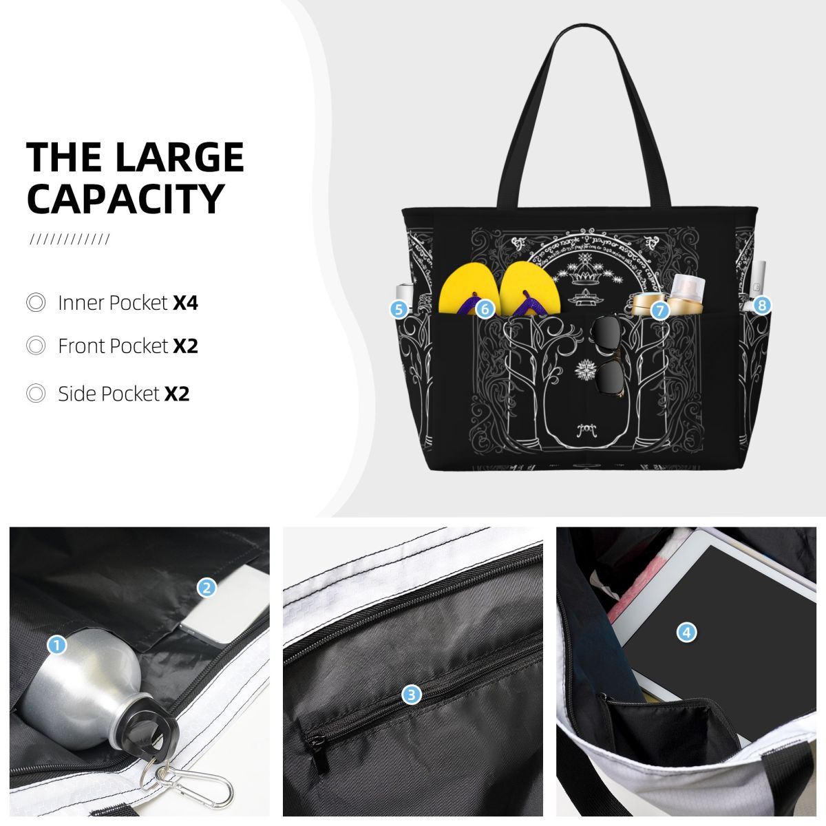 Bolsa de praia estilo J.R.R.To - J-Yoga Fitness avaliação e preço