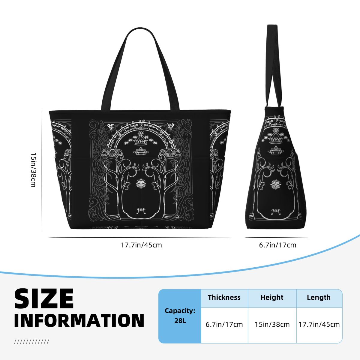 Bolsa de praia estilo J.R.R.To - J-Yoga Fitness avaliação e preço