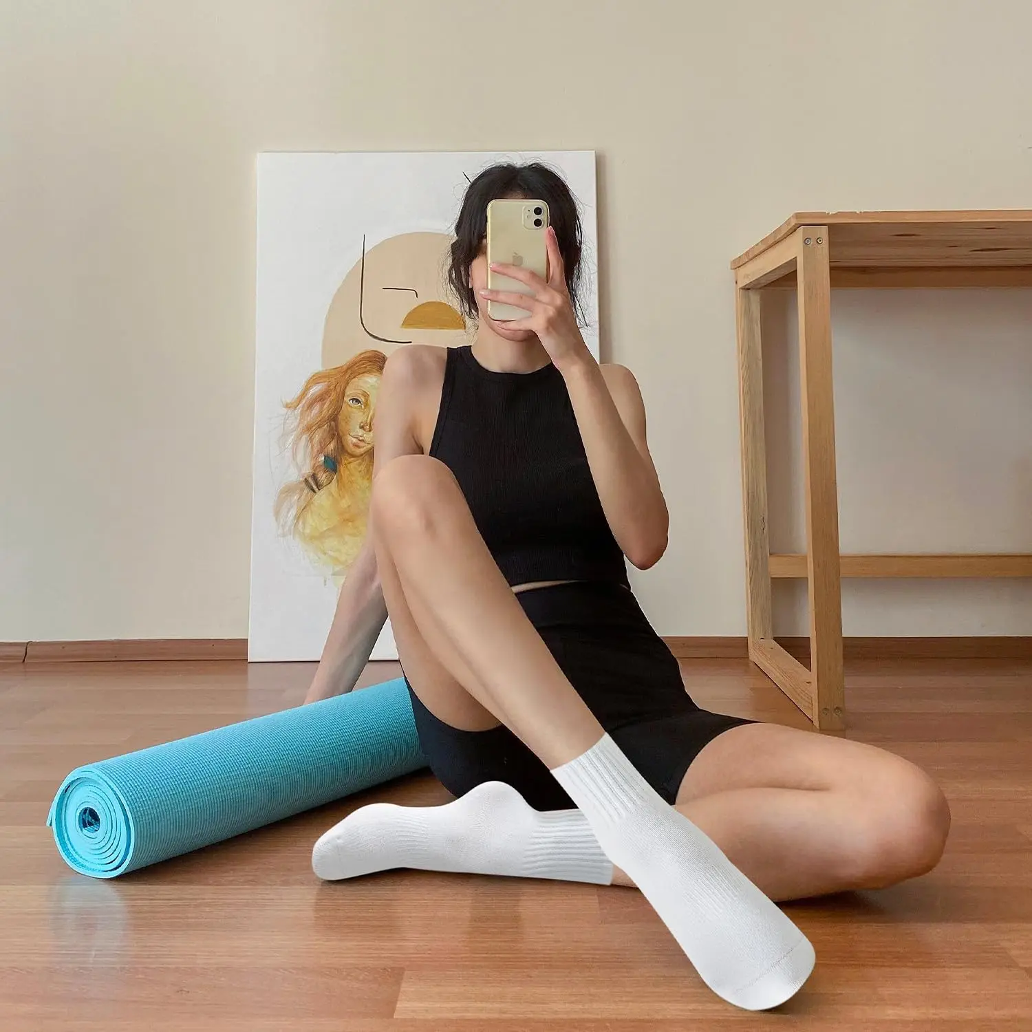 4 pares de meias femininas par - Yoga & Fitness Classes By Niharika Zirakpur Reviews avaliação e preço