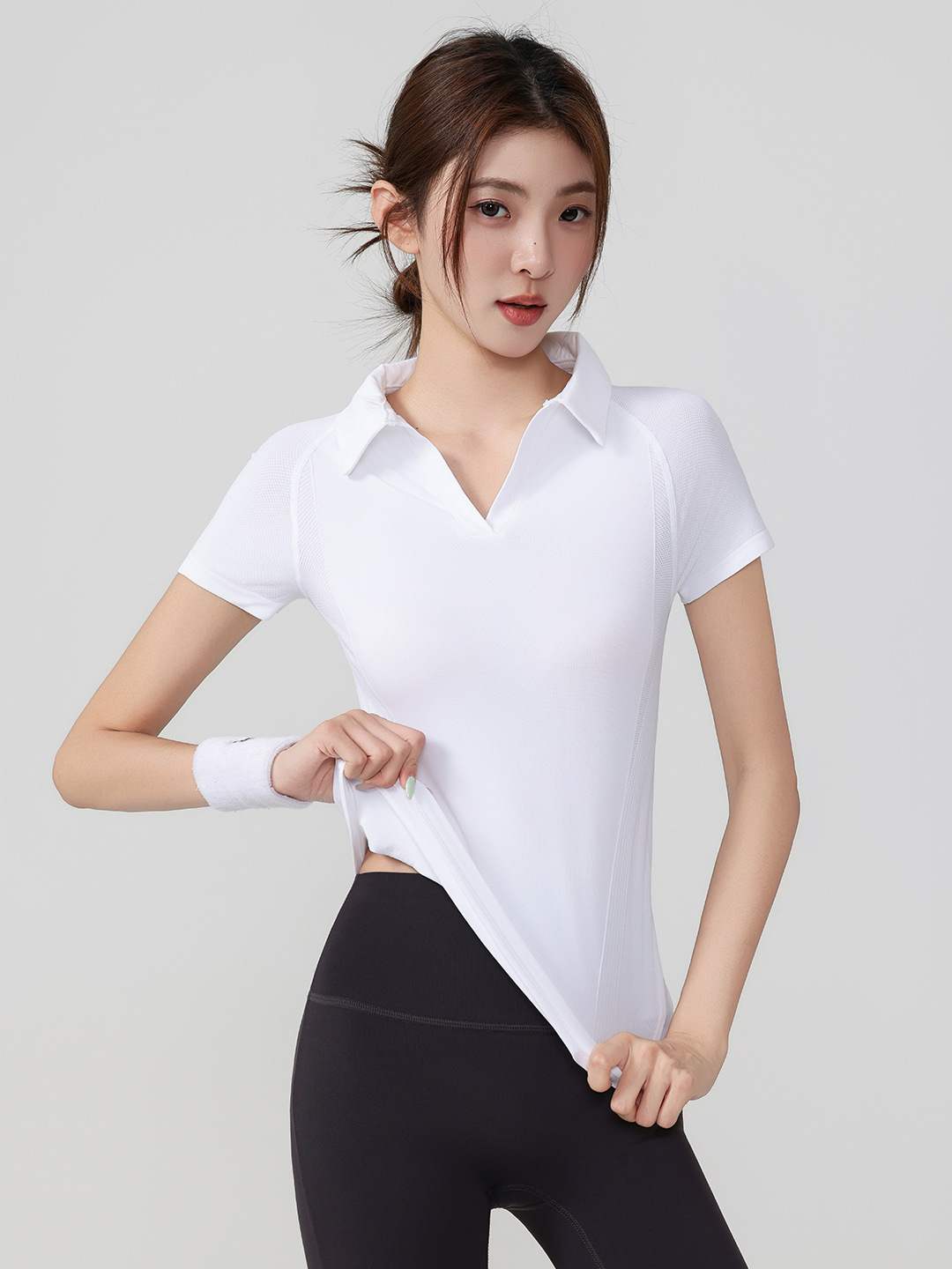 Camisa polo feminina de manga  - Fitness Of Yoga avaliação e preço