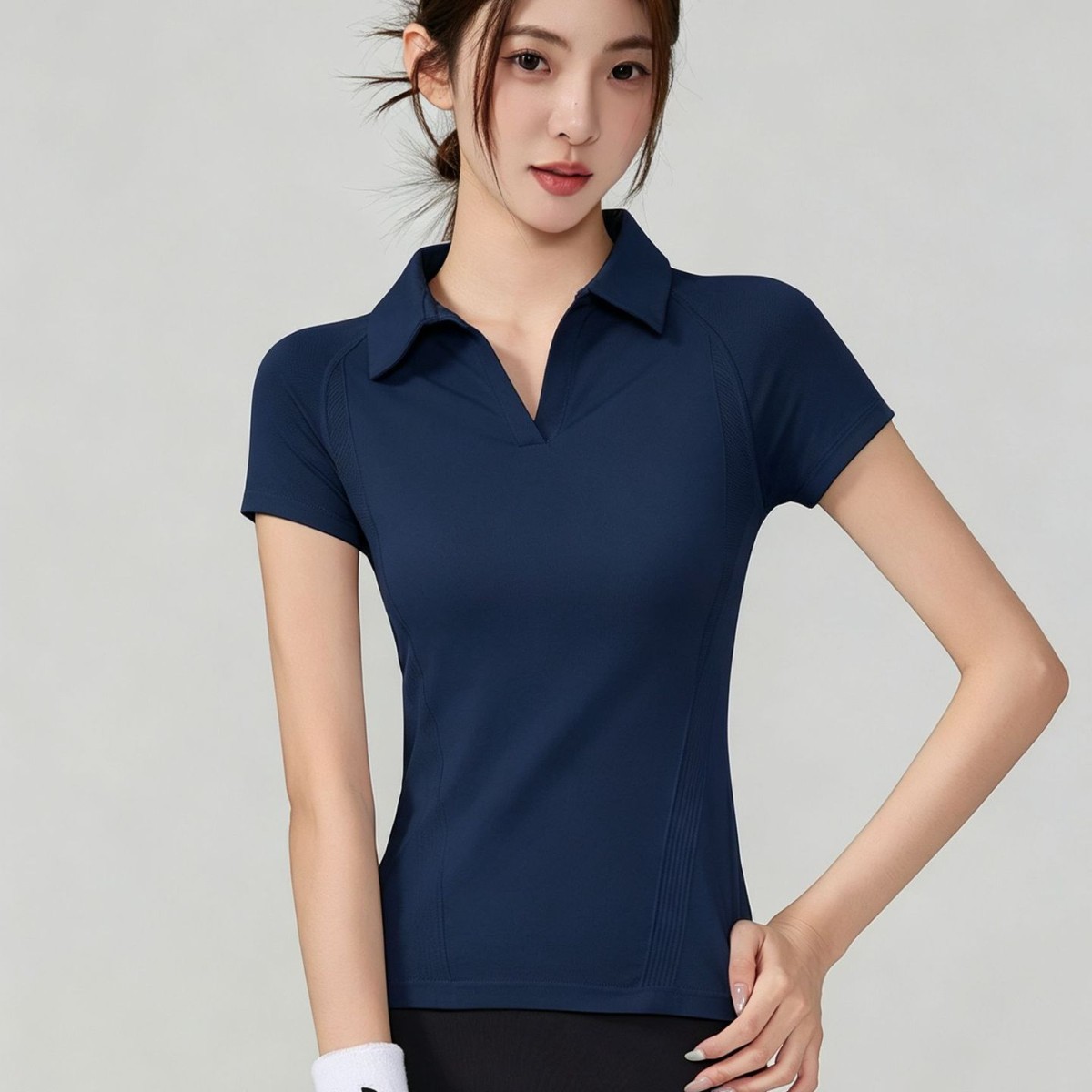 Camisa polo feminina de manga  - Fitness Of Yoga avaliação e preço