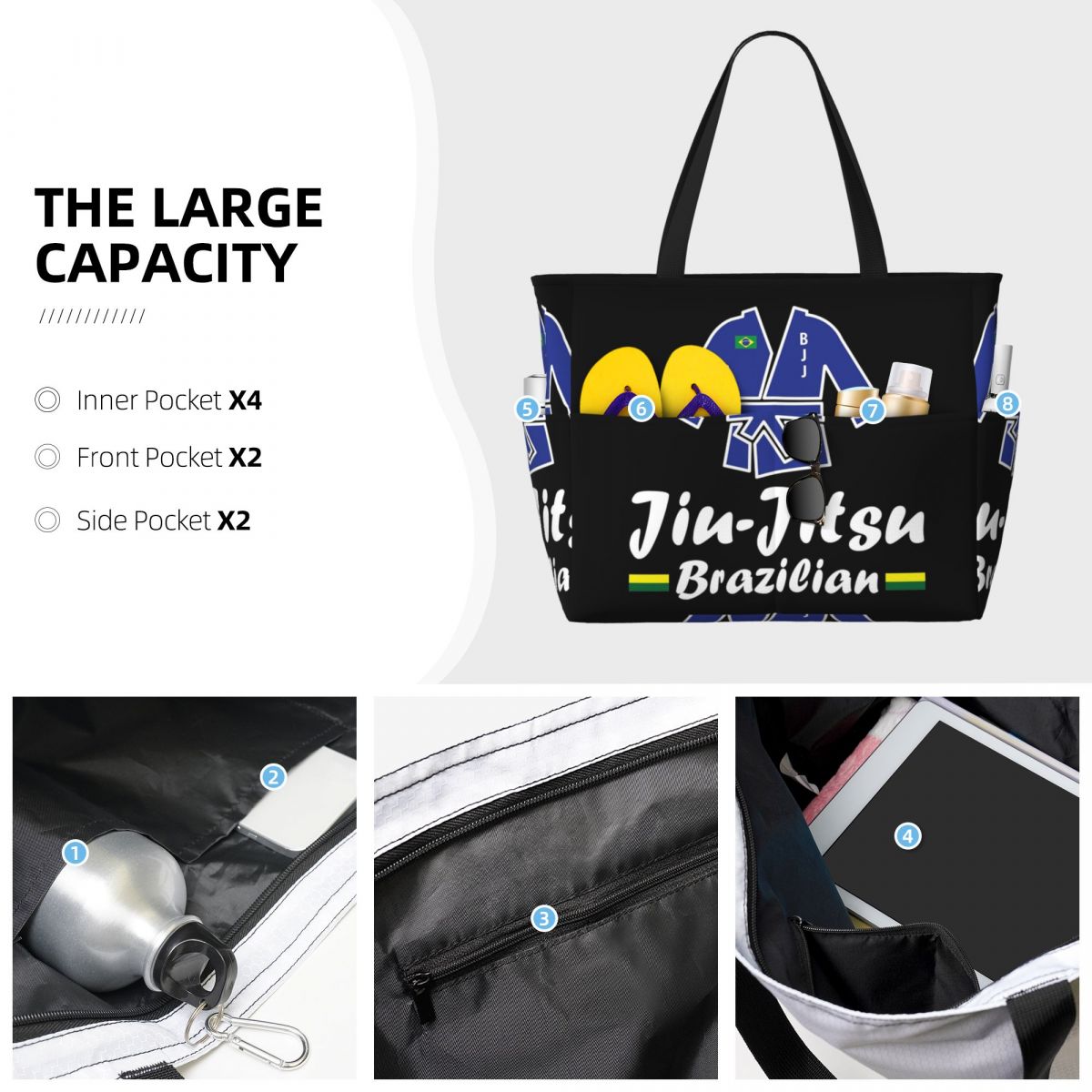 Bolsa de Praia Jiu-Jitsu, Bols - Yoga Fitness Jiu Jitsu avaliação e preço